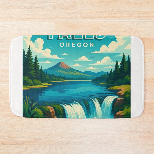 Item preview, Klamath Falls Oregon Waterfalls and Mountain View designed and sold by Places On Earth.