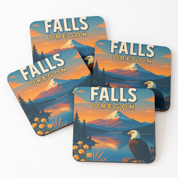 Item preview, Klamath Falls Oregon Sunset and Bald Eagle designed and sold by Places On Earth.