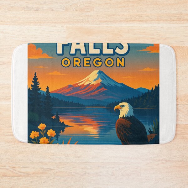 Item preview, Klamath Falls Oregon Sunset and Bald Eagle designed and sold by Places On Earth.