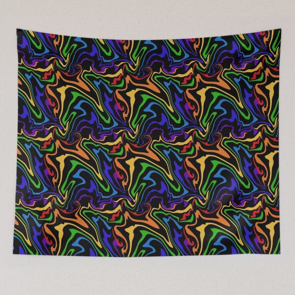 Item preview, Rainbow Groovy zebra seamless print  designed and sold by MaddyCute.