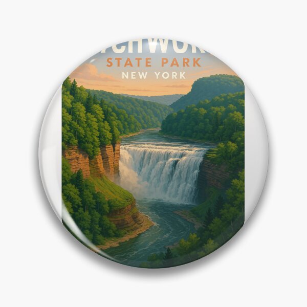 Item preview, Letchworth State Park Upper Falls New York designed and sold by Places On Earth.