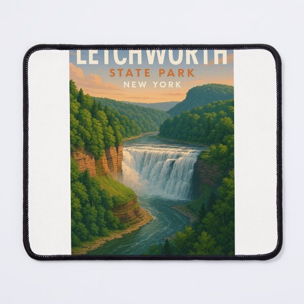 Item preview, Letchworth State Park Upper Falls New York designed and sold by Places On Earth.