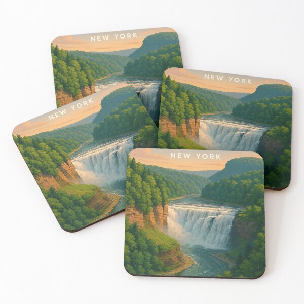 Item preview, Letchworth State Park Upper Falls New York designed and sold by Places On Earth.