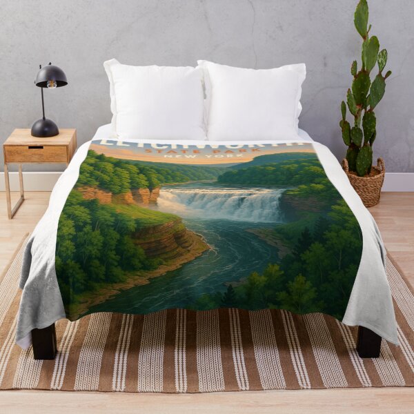 Item preview, Letchworth State Park Upper Falls New York designed and sold by Places On Earth.