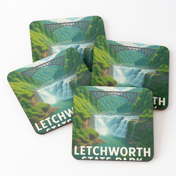 Item preview, Letchworth State Park Middle Falls and Bridge designed and sold by Places On Earth.