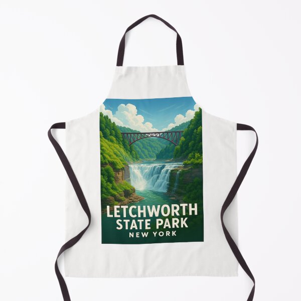 Item preview, Letchworth State Park Middle Falls and Bridge designed and sold by Places On Earth.
