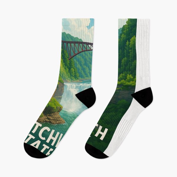 Item preview, Letchworth State Park Middle Falls and Bridge designed and sold by Places On Earth.