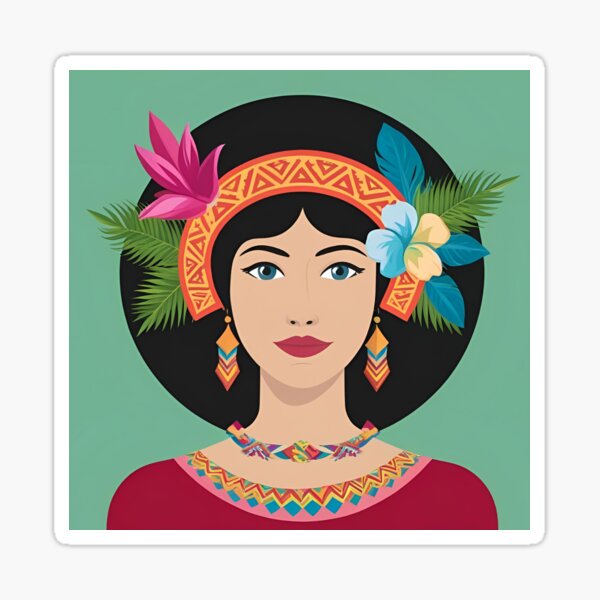 Item preview, Beautiful Eclectic and Tropical Woman designed and sold by SweetMontero.