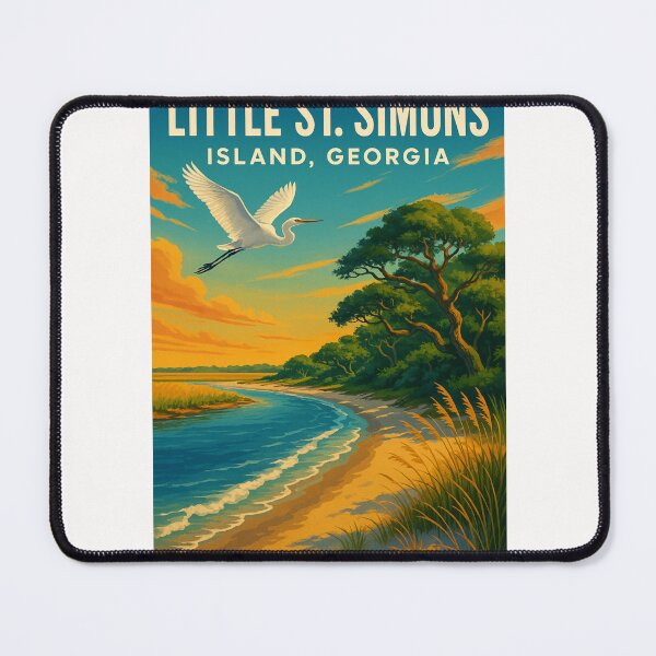 Item preview, Little St. Simons Island Georgia Egret at Dusk designed and sold by Places On Earth.