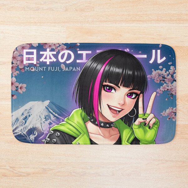 Item preview, Anime girl traveling on Mount Fuji in Japan designed and sold by Emo-World-Tour.