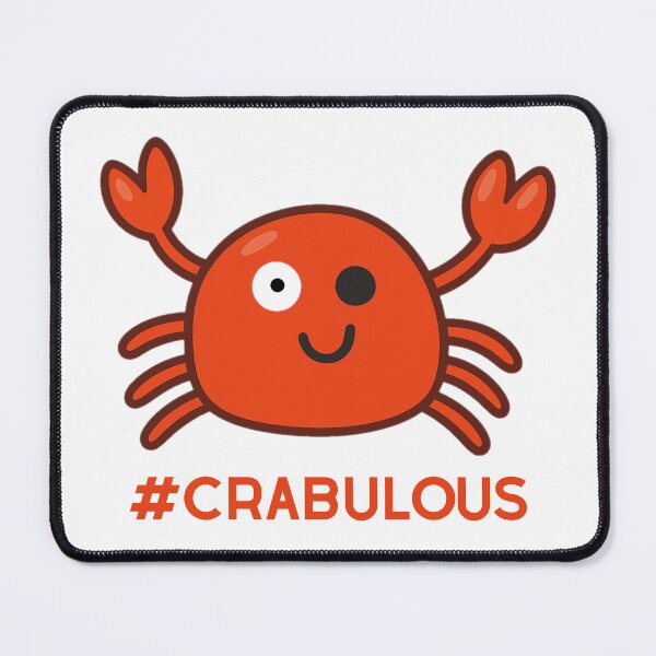 Item preview, Feeling Crabulous – Cute Cartoon Crab with a Wink designed and sold by CanSparkleArt.