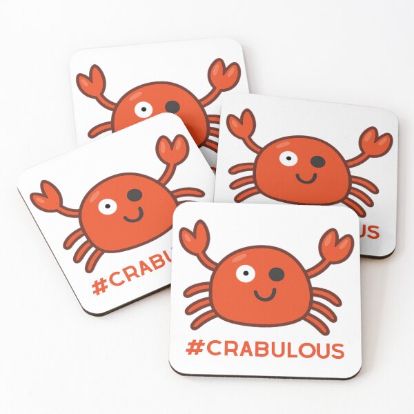Aperçu de l'œuvre Crabulous Feeling – Crabe mignon de dessin animé avec un clin d'œil créée et vendue par CanSparkleArt.