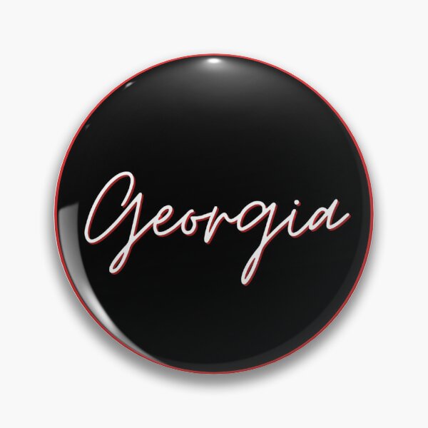 Artikelvorschau, UGA University of Georgia College Spieltag Pin Aufkleber entworfen und verkauft von 11DesignsByC.