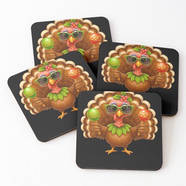 Item preview, Cool Thanksgiving Turkey with Maracas designed and sold by TalalosART.
