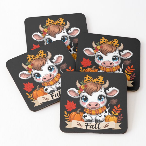 Item preview, Cute Fall Cow  designed and sold by TalalosART.