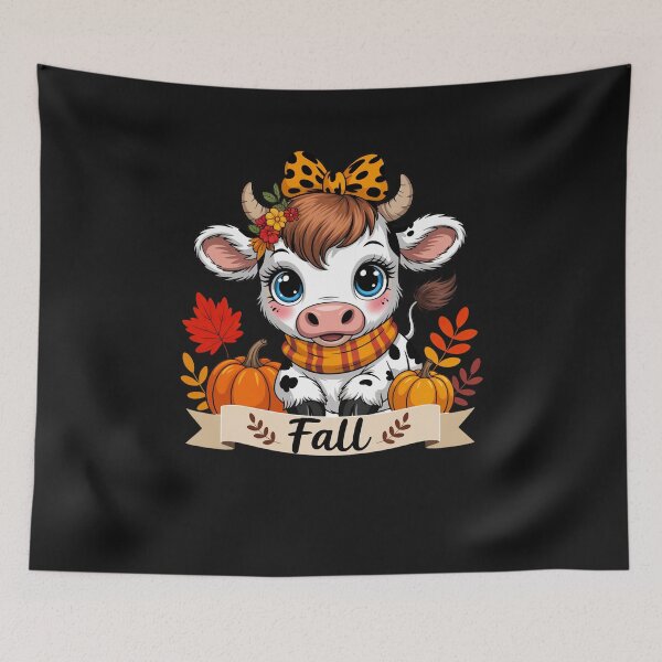 Item preview, Cute Fall Cow  designed and sold by TalalosART.