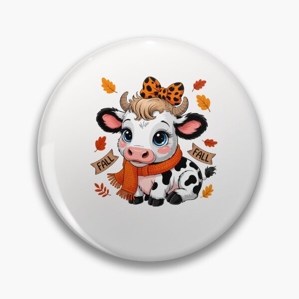Item preview, Cute Fall Cow  designed and sold by TalalosART.