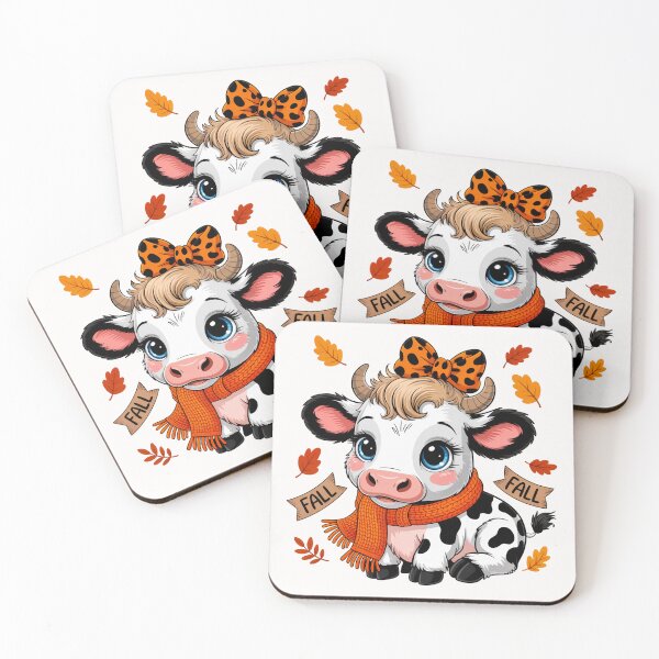 Item preview, Cute Fall Cow  designed and sold by TalalosART.