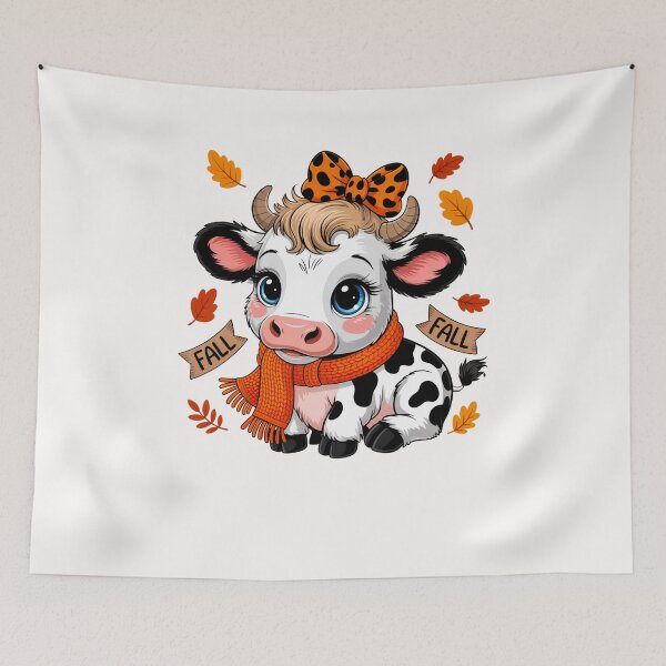 Item preview, Cute Fall Cow  designed and sold by TalalosART.