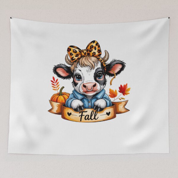 Item preview, Cute Fall Cow  designed and sold by TalalosART.