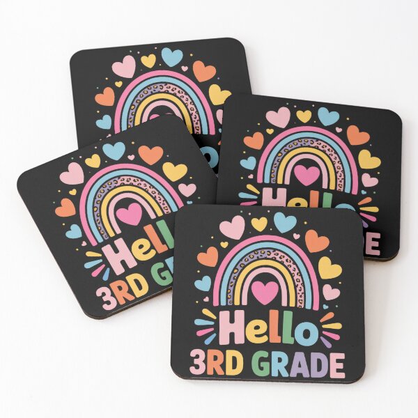 Item preview, Hello 3rd Grade Teacher Leopard Rainbow Back To School designed and sold by brynatshop.