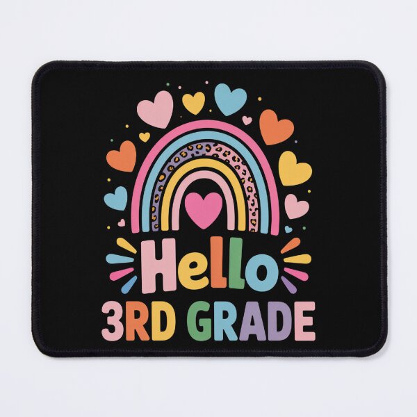 Item preview, Hello 3rd Grade Teacher Leopard Rainbow Back To School designed and sold by brynatshop.
