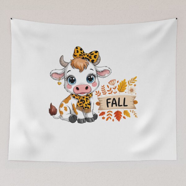 Item preview, Cute Fall Cow  designed and sold by TalalosART.