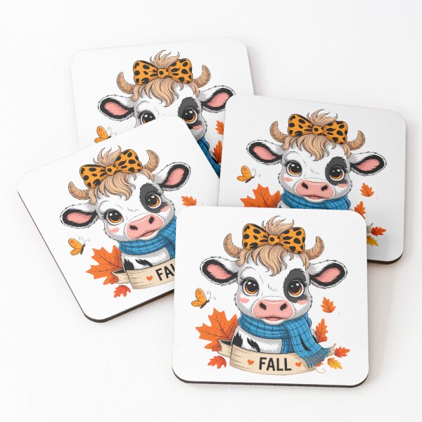 Item preview, Cute Fall Cow  designed and sold by TalalosART.