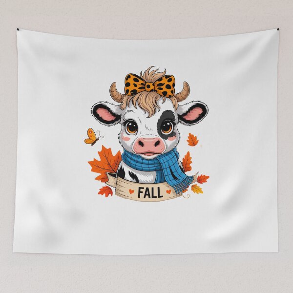 Item preview, Cute Fall Cow  designed and sold by TalalosART.