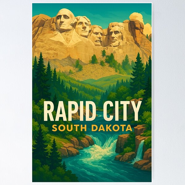 Item preview, Rapid City South Dakota and Mount Rushmore designed and sold by Aryabek.