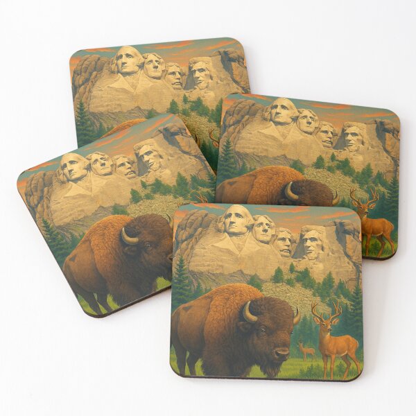 Item preview, Rapid City South Dakota Wildlife and Mount Rushmore designed and sold by Aryabek.