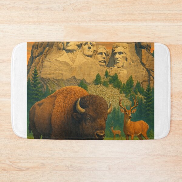 Item preview, Rapid City South Dakota Wildlife and Mount Rushmore designed and sold by Aryabek.