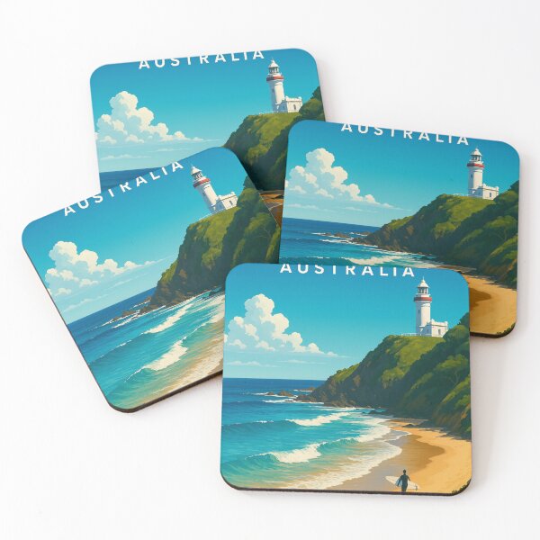 Item preview, Byron Bay Australia Lighthouse and Surf Coast designed and sold by Aryabek.