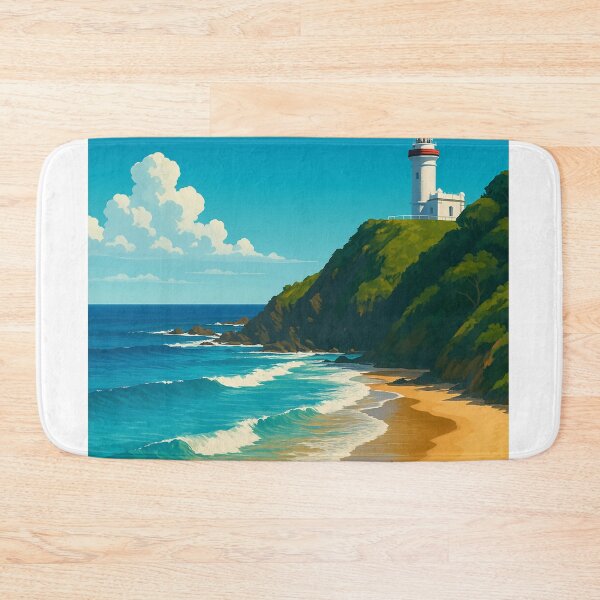 Item preview, Byron Bay Australia Lighthouse and Surf Coast designed and sold by Aryabek.