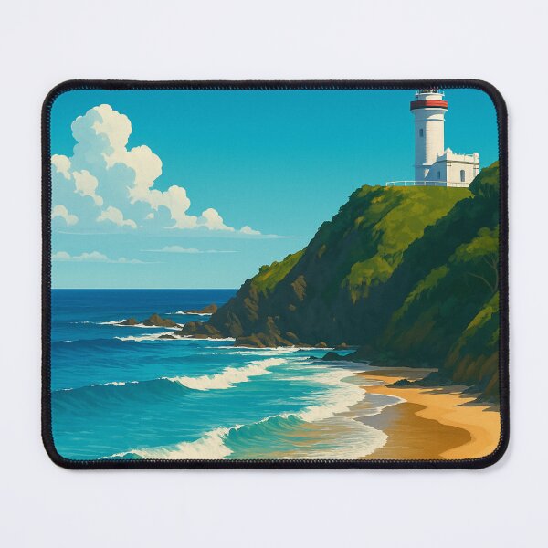 Item preview, Byron Bay Australia Lighthouse and Surf Coast designed and sold by Aryabek.