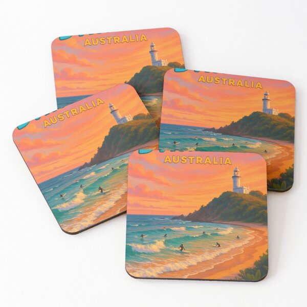 Item preview, Byron Bay Australia Sunset Surf Scene designed and sold by Aryabek.