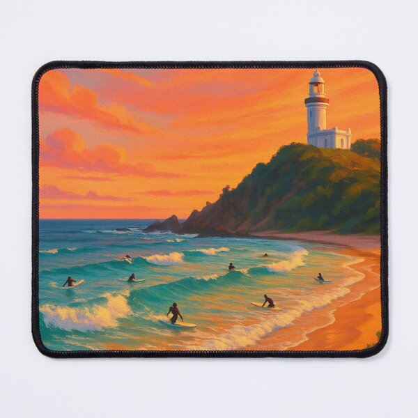 Item preview, Byron Bay Australia Sunset Surf Scene designed and sold by Aryabek.