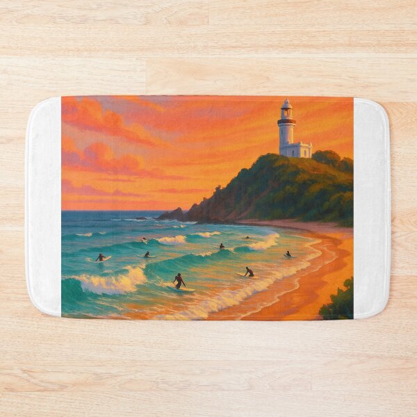 Item preview, Byron Bay Australia Sunset Surf Scene designed and sold by Aryabek.