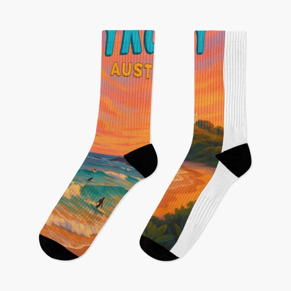 Item preview, Byron Bay Australia Sunset Surf Scene designed and sold by Aryabek.