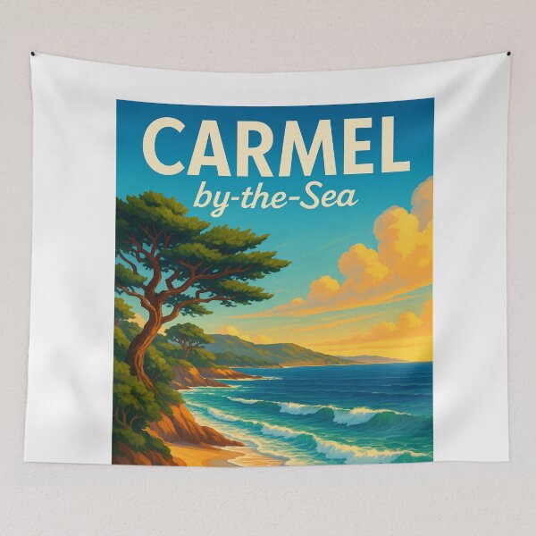 Item preview, Carmel-by-the-Sea California Coastal Sunset designed and sold by Aryabek.