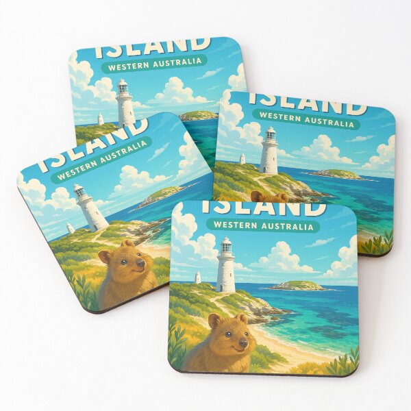 Item preview, Rottnest Island Lighthouse and Quokka Western Australia designed and sold by Aryabek.
