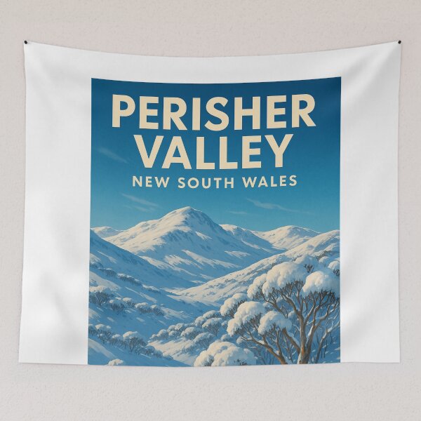 Item preview, Perisher Valley Snowfields Kosciuszko National Park designed and sold by Aryabek.