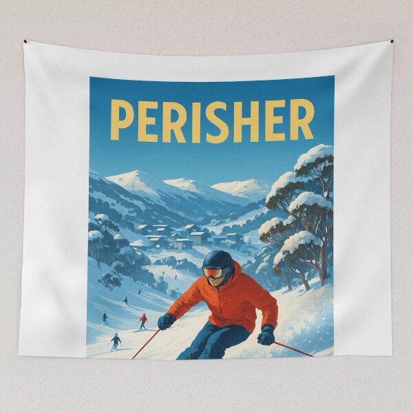 Item preview, Perisher Skiing in Snowy Mountains New South Wales designed and sold by Aryabek.