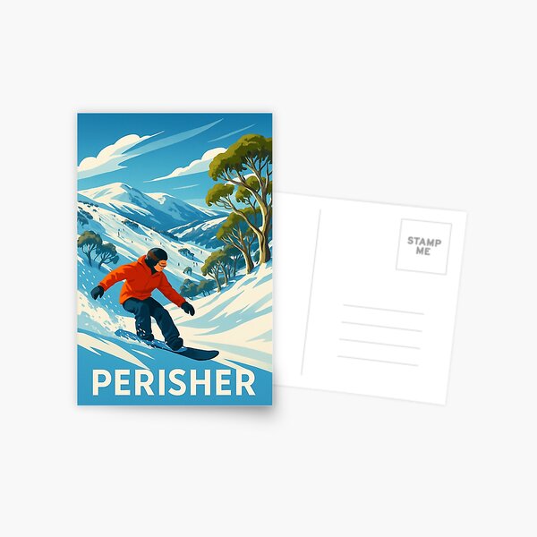 Item preview, Perisher Snowboarding in the Australian Alps designed and sold by Aryabek.