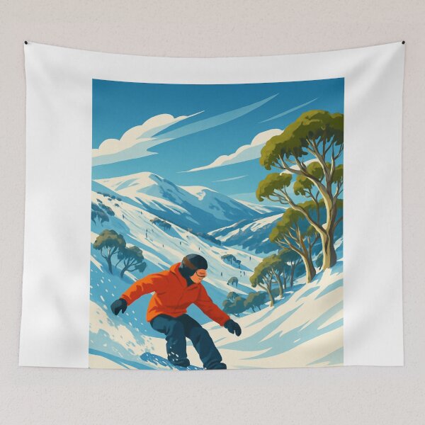 Item preview, Perisher Snowboarding in the Australian Alps designed and sold by Aryabek.