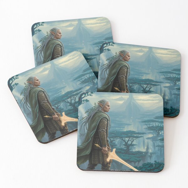 Item preview, Elf in fantasy forest epic adventure designed and sold by jbfart.