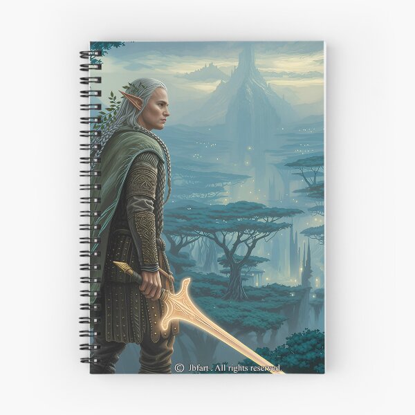 Item preview, Elf in fantasy forest epic adventure designed and sold by jbfart.