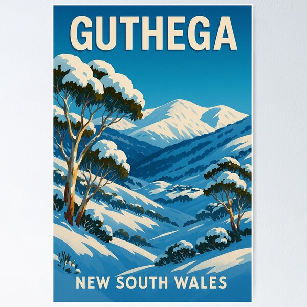 Item preview, Guthega Snowy Mountains New South Wales designed and sold by Aryabek.
