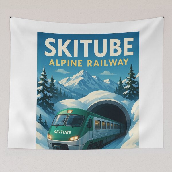 Item preview, Skitube Alpine Railway New South Wales Snowy Mountains designed and sold by Aryabek.