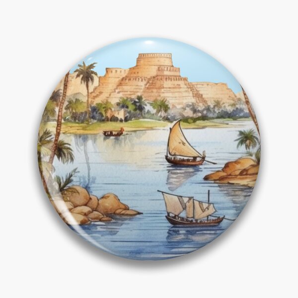 Item preview, Egypt Nile River designed and sold by Myra365Art.